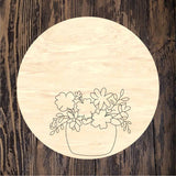 HHJ Floral Vase with Quote