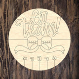 HHJ Go Team Football Bow