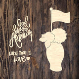 HHJ God Bless America Patriotic Hydrangeas