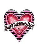 LHD Happy Valentines Day Ruffle Heart