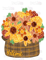 WWW Welcome Floral Planter 2