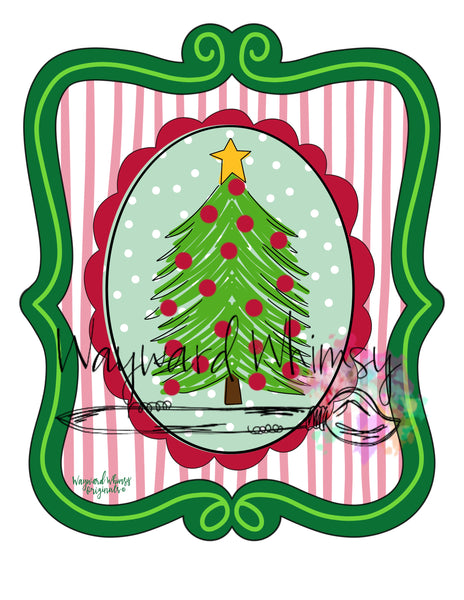 WWW Christmas Tree Plaque