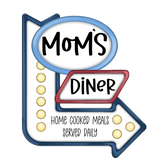 WHD Moms Diner Retro Arrow Sign