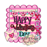 WLD Happy Valentines Plaque