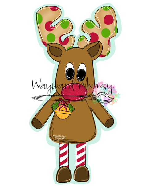 WWW Reindeer Ribbon Legs