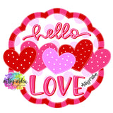 ABL Hello Love Plaque with Polka Dots