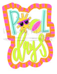 WWW Pool Days Plaque