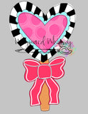 WWW Heart Lolipop with Bow