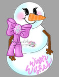 WWW Winter Wishes Snowman