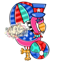 WLD Patriotic Flamingo