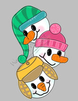 WWW Snowman Head Trio