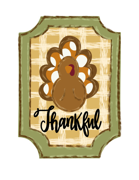 WWW Thankful Turkey Plaque