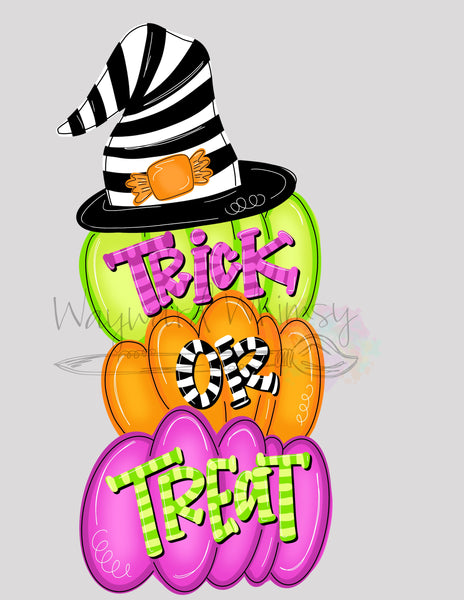 WWW Trick Or Treat Pumpkin Stack