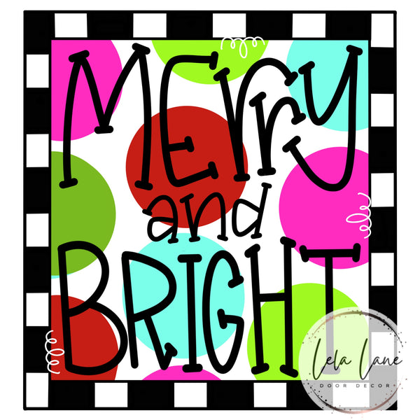 LLD Merry and Bright Plaque