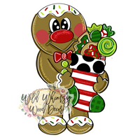 WLD Gingerbread Boy With Stocking