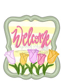 WWW Welcome Flower Plaque