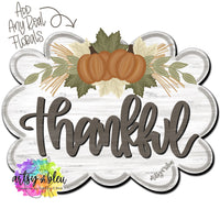 ABL Thankful Pumpkin Plaque