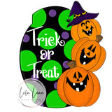 LLD Trick Or Treat Pumpkin Plaque