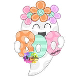 ABL Boo Ghost with Flowers 3