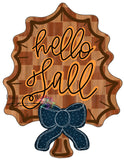 WWW Hello Fall Leaf