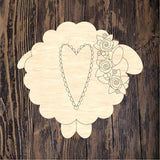 LHD Be Mine Folkart Sheep