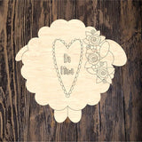 LHD Be Mine Folkart Sheep