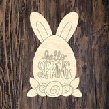 LHD Hello Spring Bunny Egg