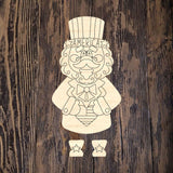 LHD Patriotic Uncle Sam Ribbon Legs