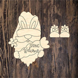 LHD Welcome Bunny Gnome Ribbon Legs