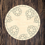 LHD Welcome Sunflower Round