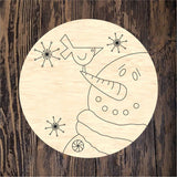 LHD Winter Welcome Snowman Round