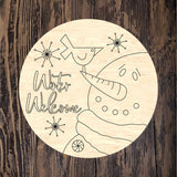 LHD Winter Welcome Snowman Round