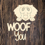 LHD Woof You Dachshund Valentine