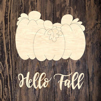 LLD Hello Fall Pumpkin Plaque