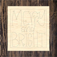 LLD Merry and Bright Plaque