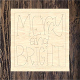 LLD Merry and Bright Plaque