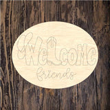 LLD Welcome Friends Oval