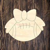 LPD Bow Football Scallop Round