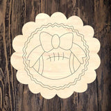 LPD Bow Football Scallop Round