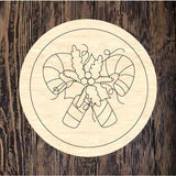 LPD Merry Christmas Candy Cane Round