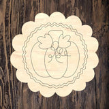 LPD Pumpkin Scallop Round