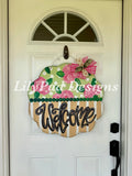 LPD Welcome Floral Scallop Round