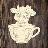 NBP Cow Teacup