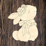 NBP Floral Bunny with Bow