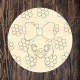 NBP Floral Goose Round