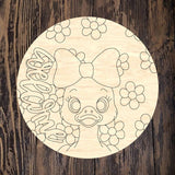 NBP Floral Goose Round