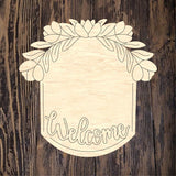 NBP Floral Welcome Plaque 1