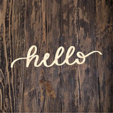 NBP Hello Floral Plaque