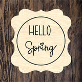 NBP Hello Spring Plaque 1