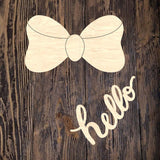 NBP Scalloped Circle Bow